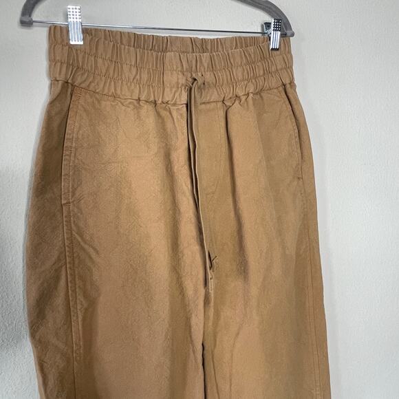 Everlane Gold Wide Leg Pants with Elastic Waistband - Picture 4 of 9